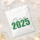 Groene Glitter Klasse van 2025 Bedankzakje (Geknipt)