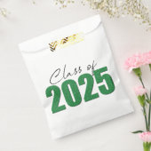 Groene Glitter Klasse van 2025 Bedankzakje (Gezegeld)