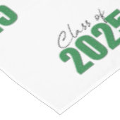 Groene Glitter Klasse van 2025 Tafelkleed (Gekanteld)