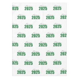 Groene Glitter Klasse van 2025 Tafelkleed