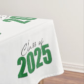 Groene Glitter Klasse van 2025 Tafelkleed (Voorbeeld)