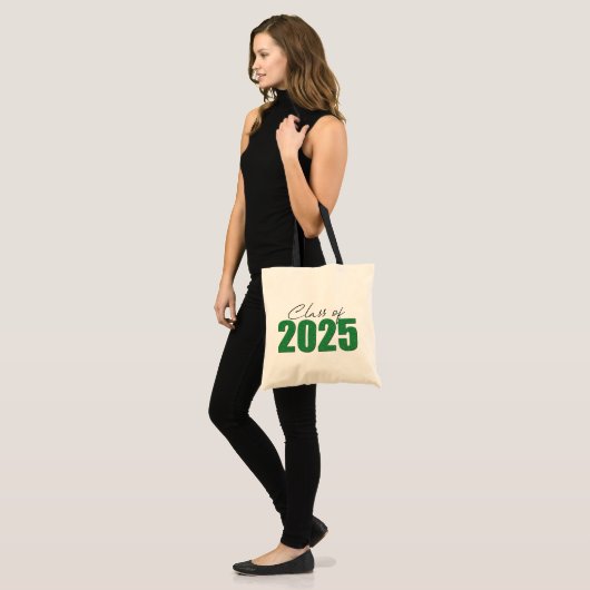 Groene Glitter Klasse van 2025 Tote Bag (Voorkant (model))