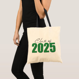 Groene Glitter Klasse van 2025 Tote Bag