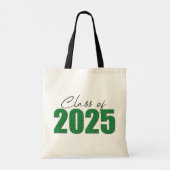 Groene Glitter Klasse van 2025 Tote Bag (Achterkant)