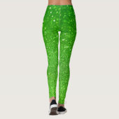 Groene glitter leggings (Achterkant)