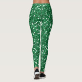 Groene glitter leggings (Achterkant)