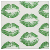 Groene Glitter Lips #2 Stof (Swatch)