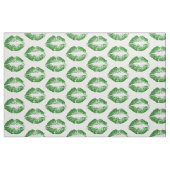 Groene Glitter Lips #2 Stof (Fat Quarter)