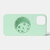 Groene Glitter Maan en Sterren Mandala Case-Mate iPhone Case (Achterkant (horizontaal))