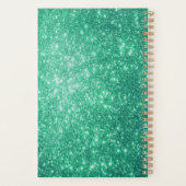 Groene glitter nieuwjaar planner (Achterkant)