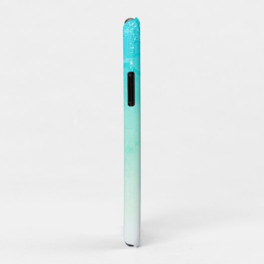 Groene Glitter Ombré Glam Sparkles Case-Mate iPhone Case (Achterkant/rechts)