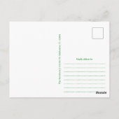 Groene Glitter Oude Ierse Zegen St. Patrick's Dag Briefkaart (Achterkant)