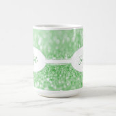 Groene Glitter personaliseert de Mok van koffie (Center)