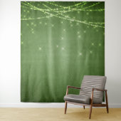 Groene Glitter Photo Booth Backfrop Tapestry Wandkleed (In situ)