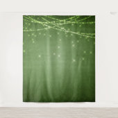Groene Glitter Photo Booth Backfrop Tapestry Wandkleed (Voorkant)