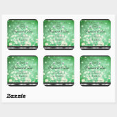 Groene Glitter Product Labels Sparkle Diamonds Log (Vel)
