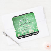 Groene Glitter Product Labels Sparkle Diamonds Log (Envelop)