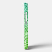 Groene Glitter Schitterend Monogram Case-Mate iPhone Case (Achterkant / Links)