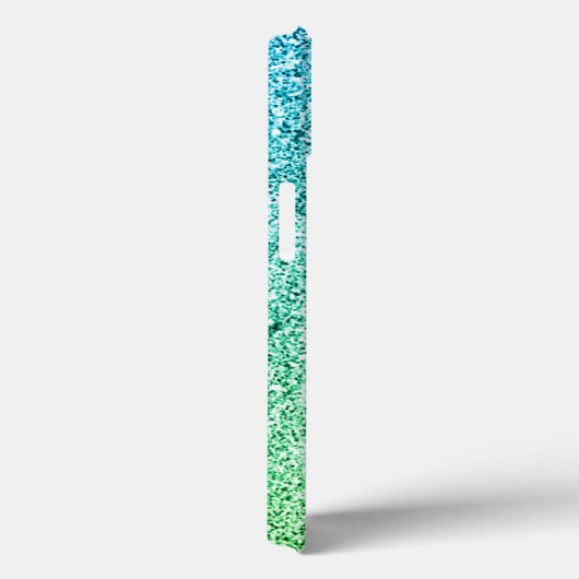 Groene Glitter Schitterend Monogram Case-Mate iPhone Case (Achterkant / Rechts)