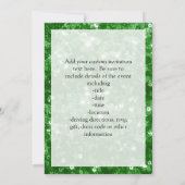 Groene Glitter Sequins-look Kaart (Achterkant)