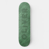 Groene Glitter Skateboard Dierenprint zebra Streep (Voorkant)