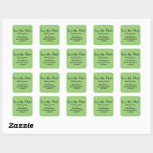 Groene Glitter sparen de Stickers van de Datum (Vel)