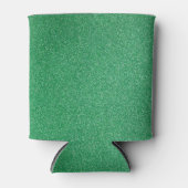 Groene glitter, sprankeling, glitterachtergrond blikjeskoeler (Voorkant)