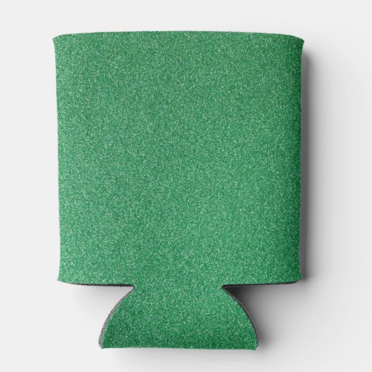 Groene glitter, sprankeling, glitterachtergrond blikjeskoeler (Achterkant)
