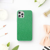 Groene glitter, sprankeling, glitterachtergrond Case-Mate iPhone case