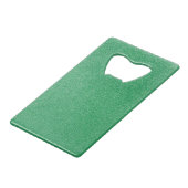Groene glitter, sprankeling, glitterachtergrond creditkaart flessenopener (Voorkant Gekanteld)