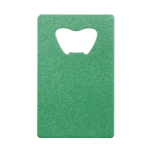 Groene glitter, sprankeling, glitterachtergrond creditkaart flessenopener (Achterkant)