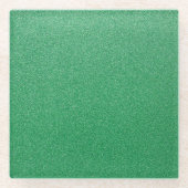 Groene glitter, sprankeling, glitterachtergrond glazen onderzetter (Voorkant)