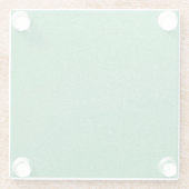 Groene glitter, sprankeling, glitterachtergrond glazen onderzetter (Achterkant)