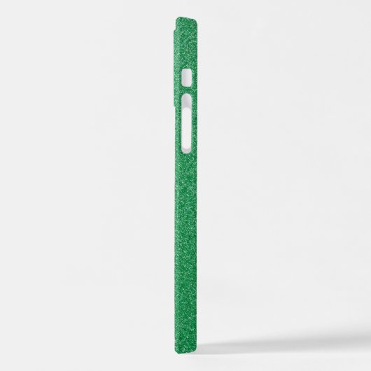 Groene glitter, sprankeling, glitterachtergrond iPhone hoesje (Linkerkant)