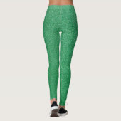 Groene glitter, sprankeling, glitterachtergrond leggings (Achterkant)
