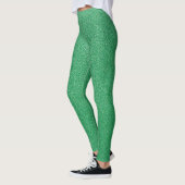 Groene glitter, sprankeling, glitterachtergrond leggings (Links)