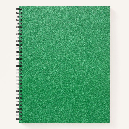 Groene glitter, sprankeling, glitterachtergrond notitieboek (Voorkant)