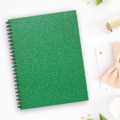 Groene glitter, sprankeling, glitterachtergrond notitieboek