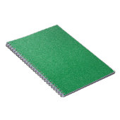 Groene glitter, sprankeling, glitterachtergrond notitieboek (Rechterzijde)