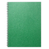 Groene glitter, sprankeling, glitterachtergrond notitieboek (Voorkant)