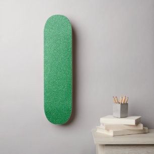 Groene glitter, sprankeling, glitterachtergrond persoonlijk skateboard