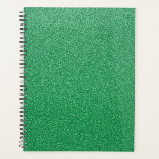 Groene glitter, sprankeling, glitterachtergrond planner (Voorkant)