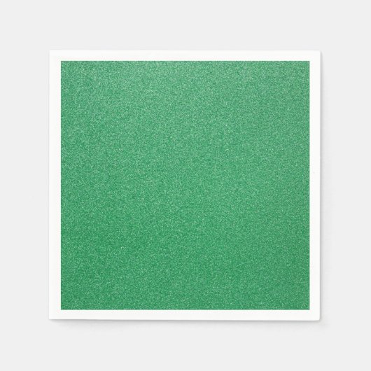 Groene glitter, sprankeling, glitterachtergrond servet (Voorkant)