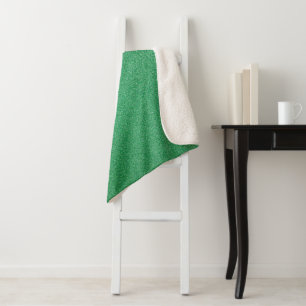 Groene glitter, sprankeling, glitterachtergrond sherpa deken