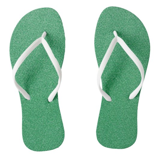 Groene glitter, sprankeling, glitterachtergrond teenslippers (Voetbed)