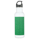 Groene glitter, sprankeling, glitterachtergrond waterfles  (Voorkant)