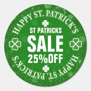 Groene Glitter St Patrick's Custom Sale Sticker