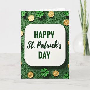 Groene Glitter St. Patrick's Dag Kaart