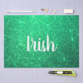 Groene Glitter St Patrick's Day Iers Stijlvol 2021 Tissuepapier (Craft)