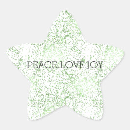 Groene Glitter Stippen Goud Glans Ster Sticker